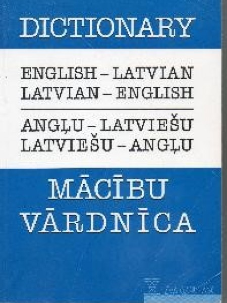 Angļu-latviešu, latviešu-angļu vārdnīca