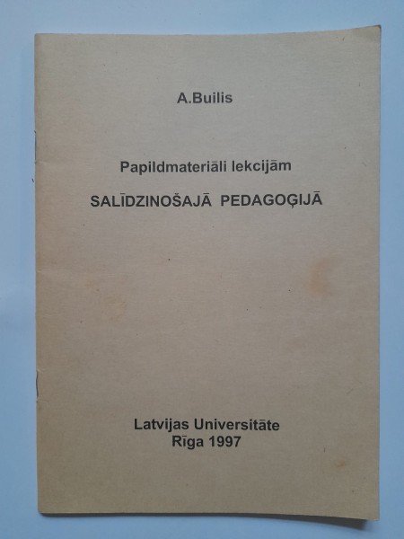 Papildmateriāli lekcijām Salīdzinošajā pedagoģijā