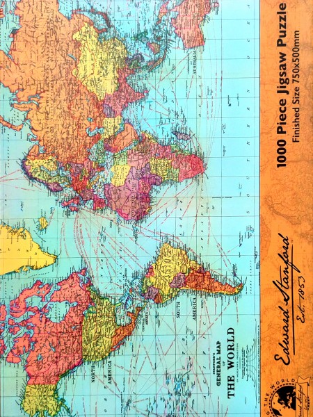 Puzle Edward Stanford World Map 1000 gb.