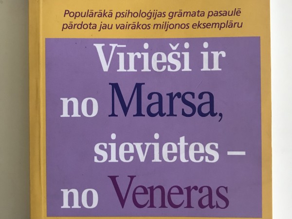 Vīrieši ir no Marsa, sievietes- no Veneras