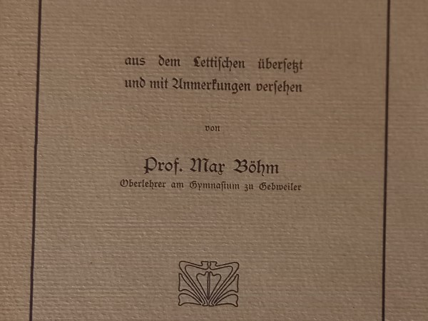 Lettische Schwänke und verwandte Volksüberlieferungen