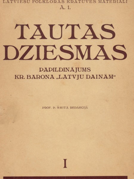 Tautas Dziesmas, Papildinājums Kr.Barona 