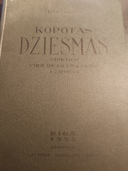 Kopotas dziesmas jauktiem vīru un sievu koriem a capella