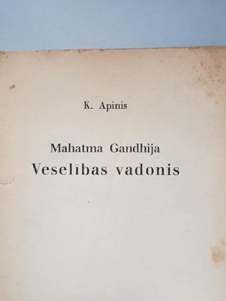 Mahatma Gandhija Veselības vadonis