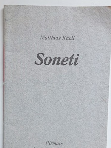 Soneti. Pirmais lapaspušupušķis