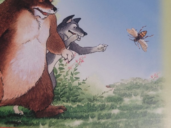 Es lasu zilbi pa zilbei Lācis, vilks...