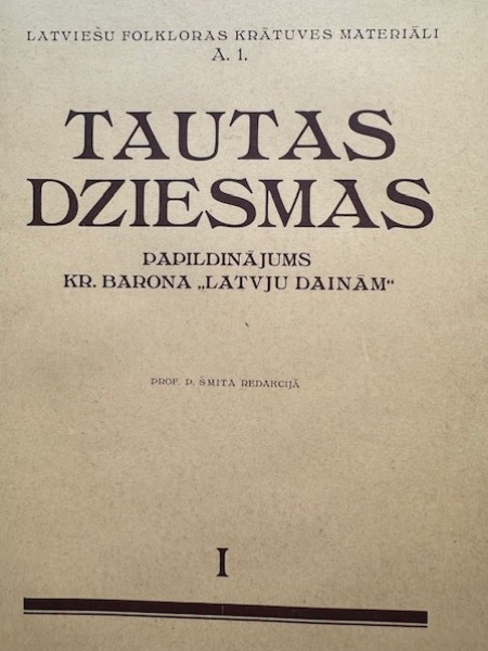 Tautas dziesmas (Papildinājums Kr. Barona 