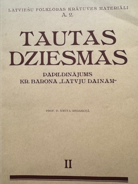 Tautas dziesmas (Papildinājums Kr. Barona 