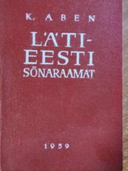 LATI-EESTI sonaraamat