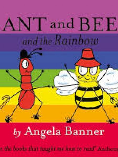 Ant and Bee and the Rainbow/ vecāki lasa tekstu melnā drukā, bērni - krāsainā