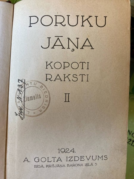 Poruku Jāņa kopoti raksti