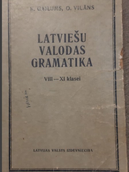 Latviešu valodas gramatika
