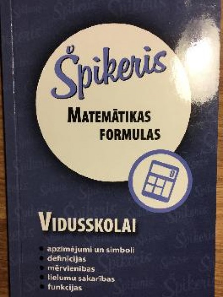 Matemātikas formulas vidusskolai
