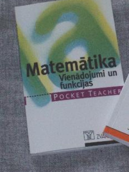 Pocket teacher Matemātika Vienādojumi un funkcijas