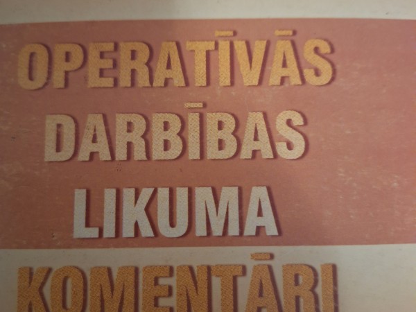 Operatīvās darbības likuma komentāri