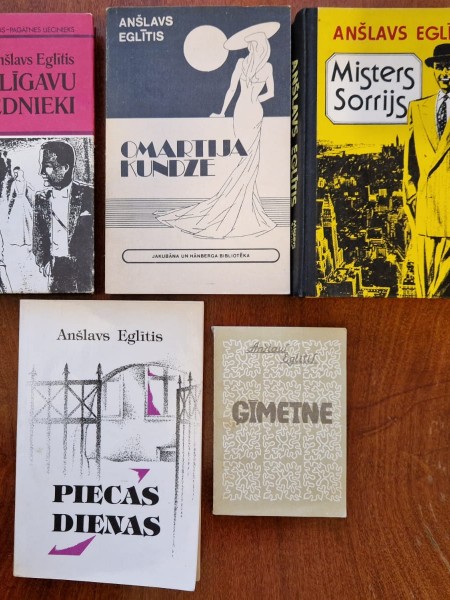 5 Anšlava Eglīša grāmatas