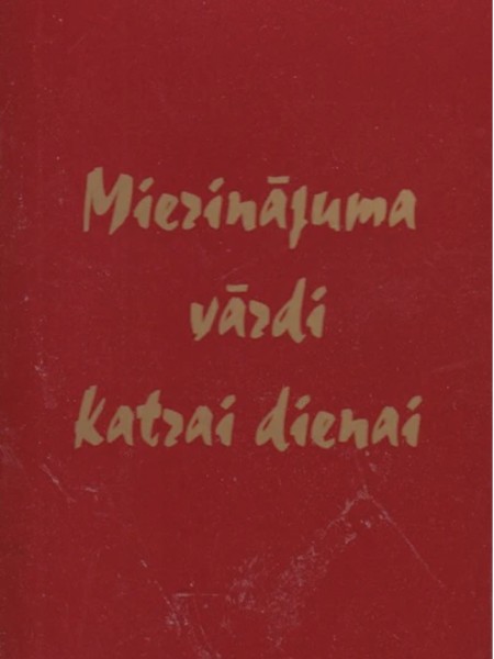 Mierinājuma vārdi katrai dienai