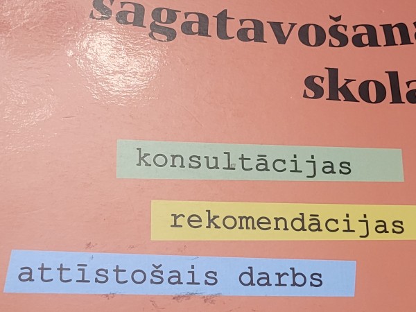 Pirmsskolas vecuma bērna sagatavošana skolai