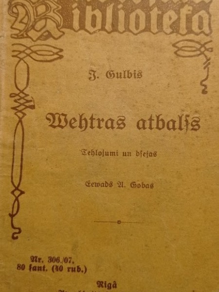 Vētras atbalss.Tēlojumi un dzejas