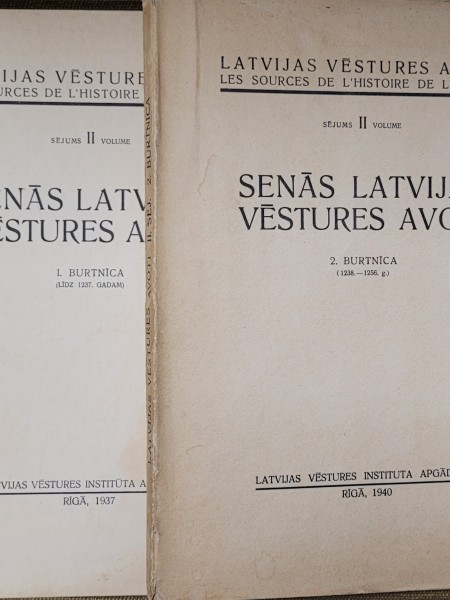 Senās Latvijas vēstures avoti II sēj. 1.un 2.burtnīcas
