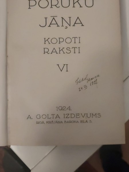 PORUKU JĀŅA KOPOTIE RAKSTI