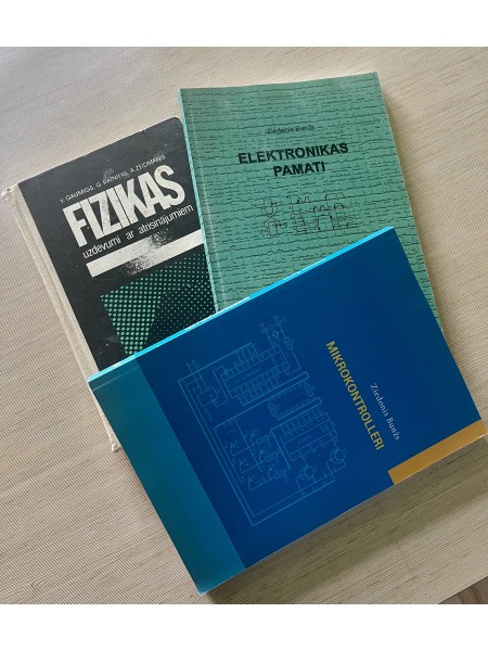 Visas grāmatas kopā: Fizika, Elektronikas pamati, Mikrokontolleri