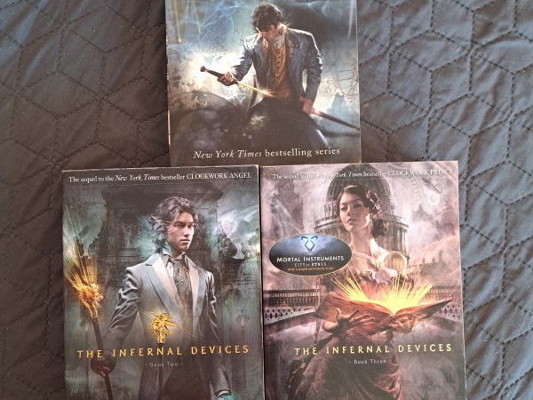 The Infernal devices: Clockwork Angel, Clockwork Prince; Clockwork Princess