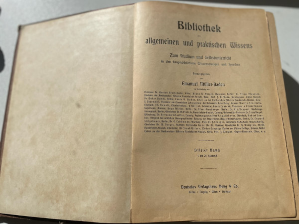 Bibliothek allgemeinen und praktischen Wissens