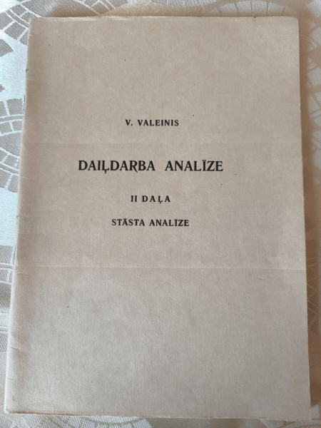 Daiļdarba analīze II daļa. Stāsta analīze