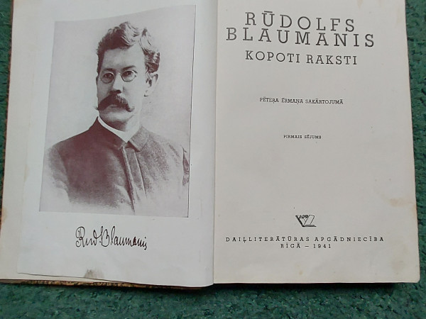 Rūdolfs Blaumanis Kopoti raksti I sējums