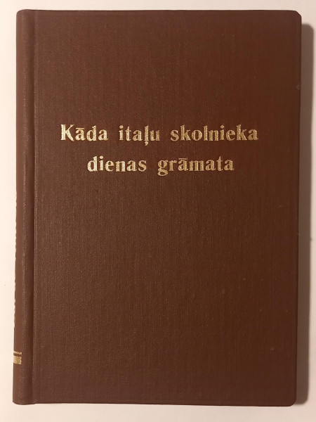 Kāda itāļu skolnieka dienas grāmata